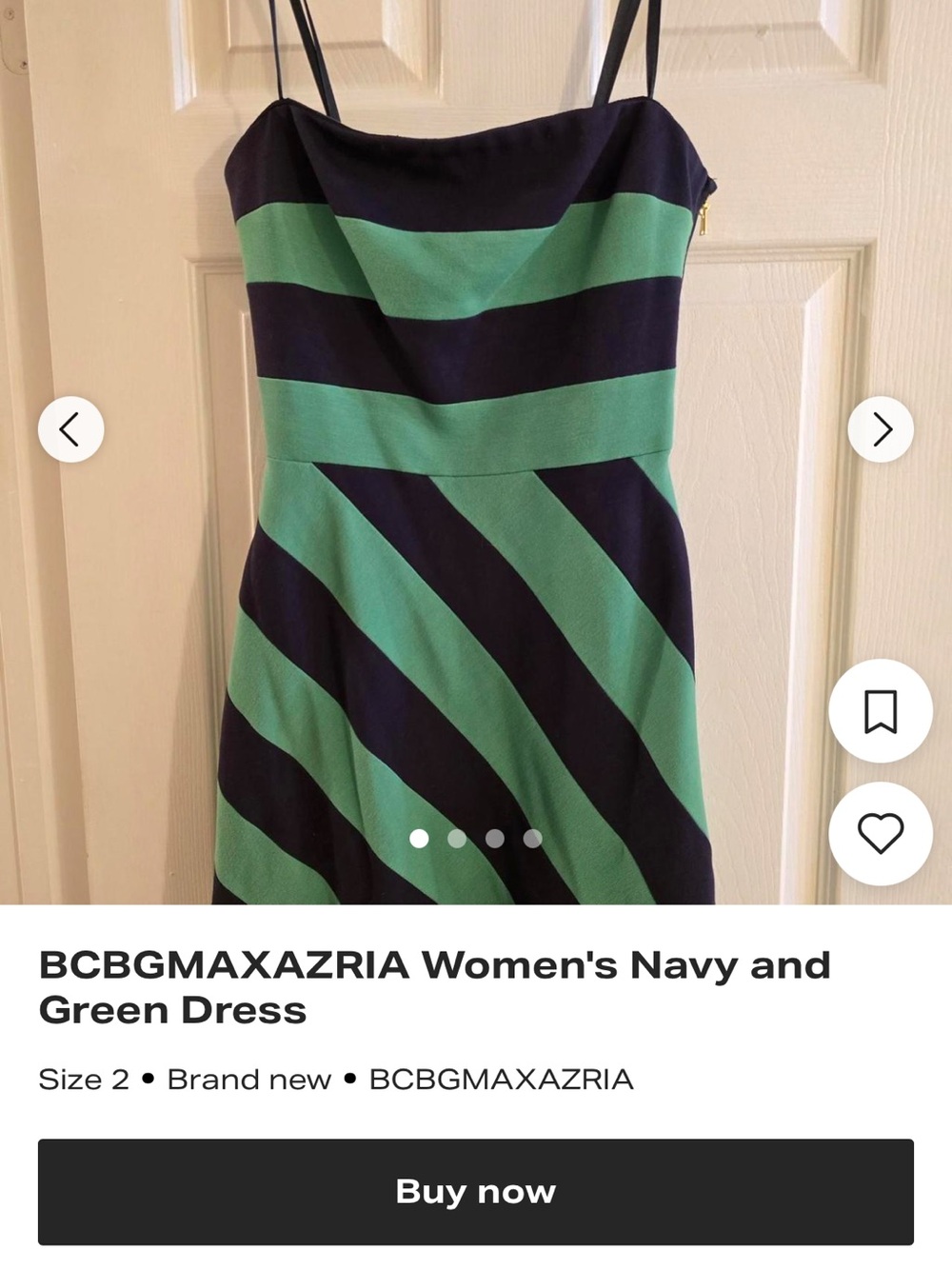 BCBG Green and Black Striped Strapless Dress

Bcbgmaxazria Cocktail Dress
